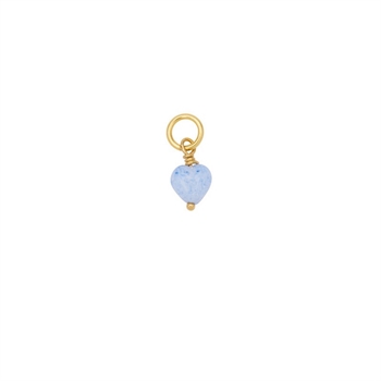 Pico Copenhagen - French Mini Heart Pendant, Sky